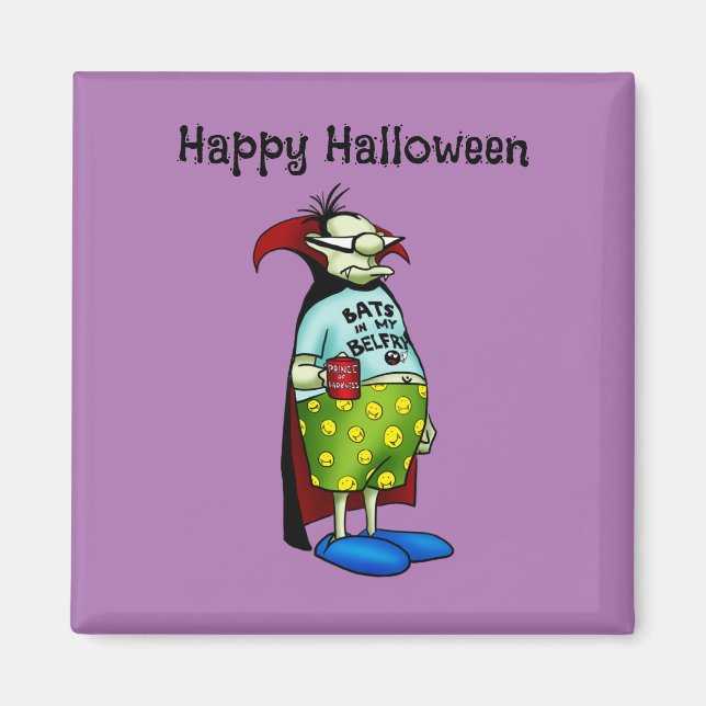 Amusant Halloween Humour Aimant Favoriser (Devant)