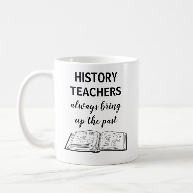 Amusant Histoire Enseignant Cadeau Café Mug (Gauche)