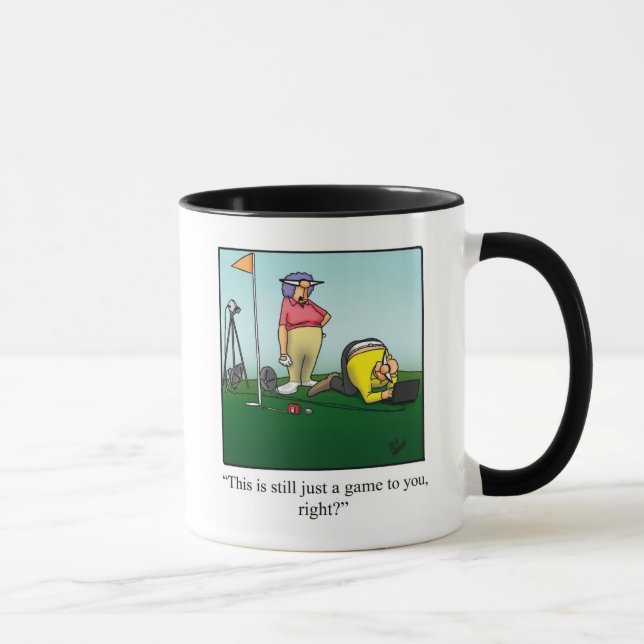 Amusant Humour de golf Mug (Droite)