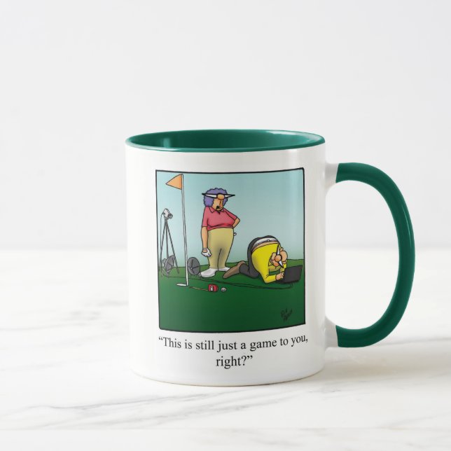 Amusant Humour de golf Mug (Droite)