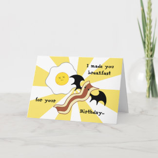 Amusant invitation de petit-déjeuner d'anniversair
