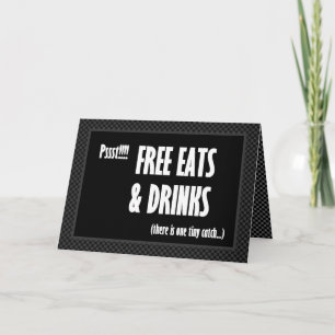 Amusant Invitation Groomsman Nourriture et boisson