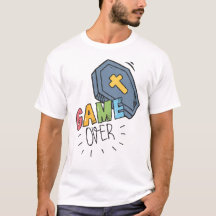 Amusant jeu d'Halloween sur le T-shirt homme cercu