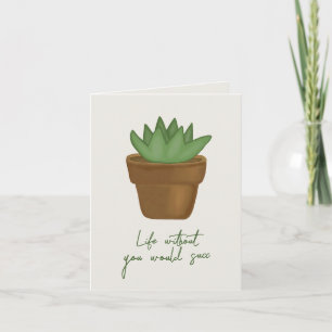Amusant Jeu Succulent Carte Anniversaire