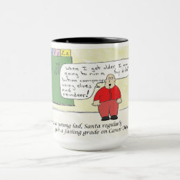 Amusant jeune Père Noël Mug