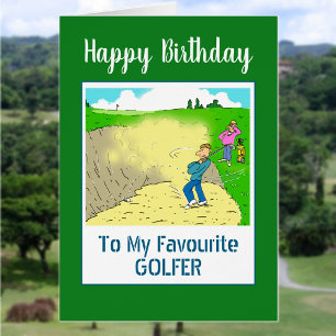 Amusant Joyeux Golfeur d'anniversaire