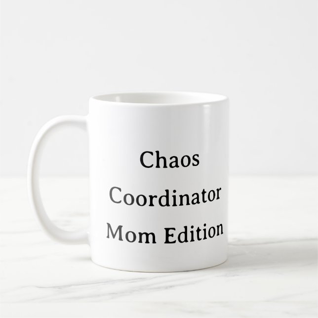 Amusant Maman Mug - Chaos Coordinateur Maman Cadea (Gauche)