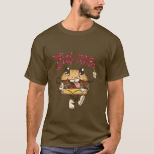 Amusant Mange Moi Cheeseburger T-Shirt