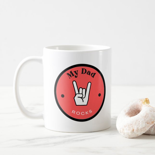 Amusant ! Mug - Mon père ROCHE ! (Avec donut)