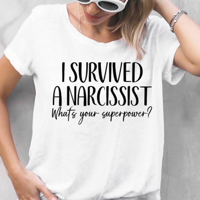 Amusant Narcissist Sensibilisation, T-shirt Surviv (Créateur téléchargé)