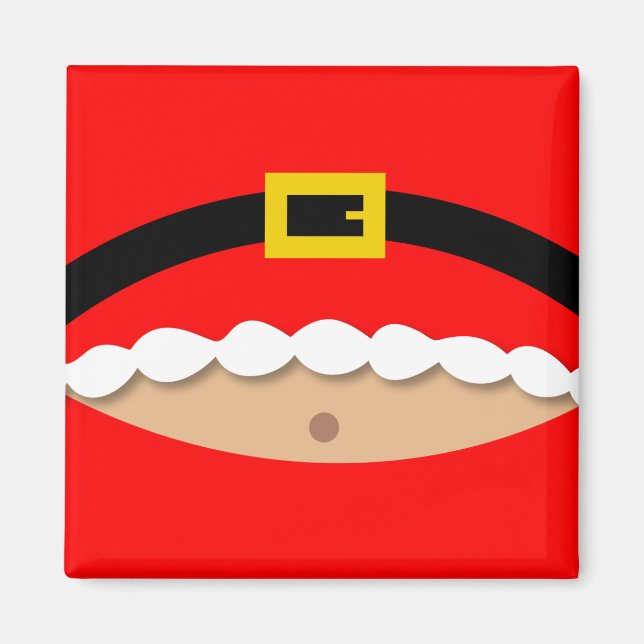 Amusant Noël Père Noël costume aimant (Devant)