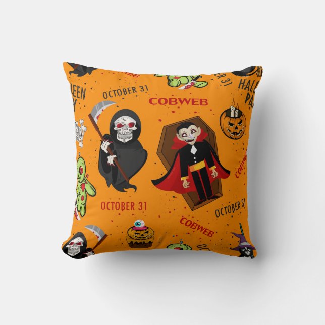 Amusant Oreiller Halloween Jeu (Recto)