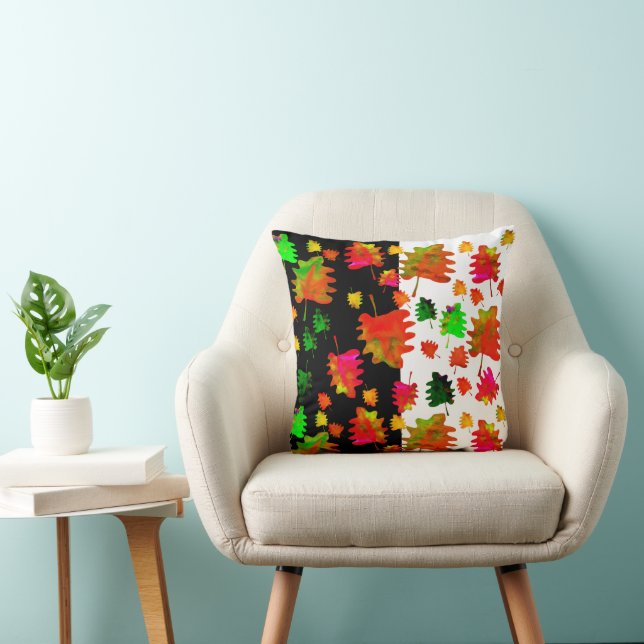 Amusant oreiller jetable feuille aquarelle (Chaise)