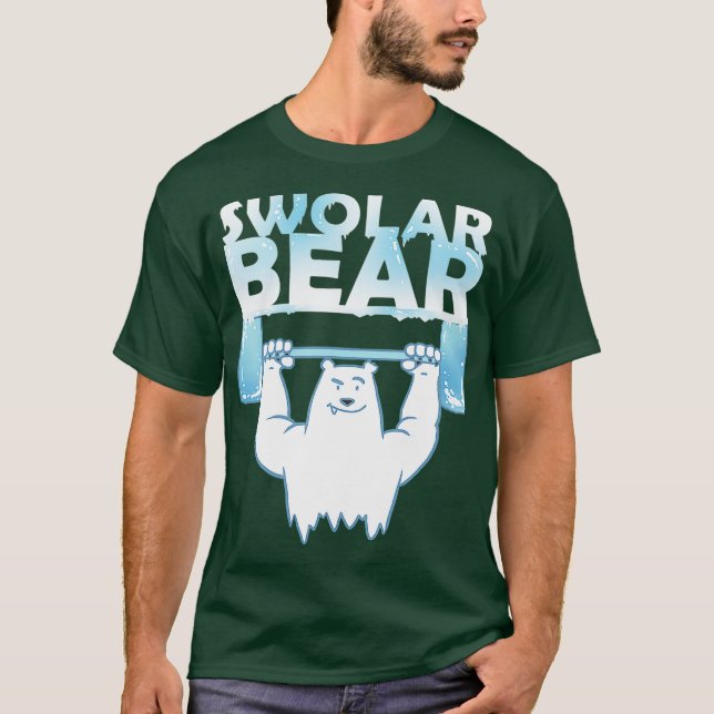 Amusant Ours Polaire Swolar Ours Levant Tshirt (Devant)