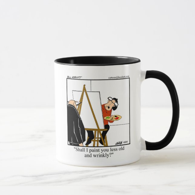 Amusant "Over The Hill" Mug Anniversaire "Spectick (Droite)