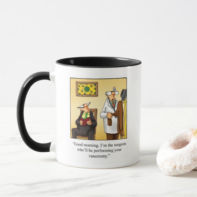 Amusant personnalisable Humour Médicale Mug (Avec donut)