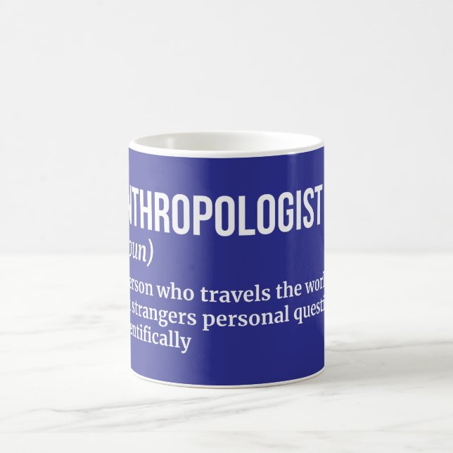 Amusant professeur d'anthropologie Mug (Centre)