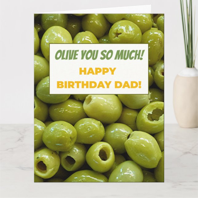 Amusant Pun Carte Anniversaire Pour Papa (Devant)