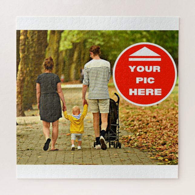 Amusant ! Puzzle - Personnalisé - 20" x 20", 676 p (Horizontal)