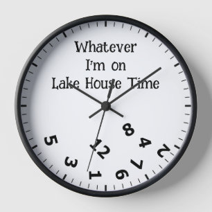 Amusant Quoi que je sois sur Lake House Horloge ho