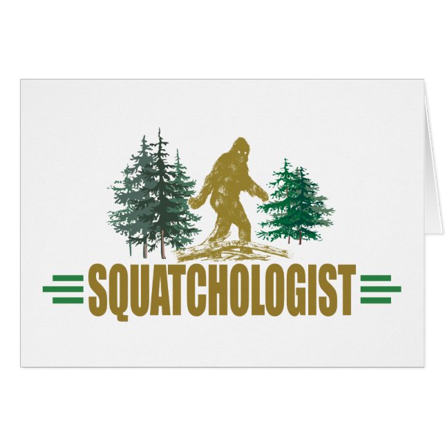 Amusant Sasquatch, Squatchin, Squatching, Believer (Devant Horizontal)