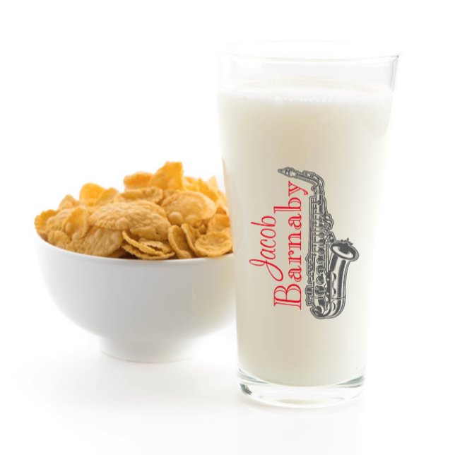 Amusant Saxophone Musique musicien Coupe de verre (Créateur téléchargé)