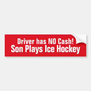 Amusant, Son Joue Sticker De Bumper De Hockey Sur