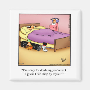 Amusant Stocking Stuffer Golf Humour Magnet