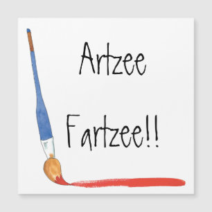 Amusant Super mignonne Artzee aimant carte Fartzee