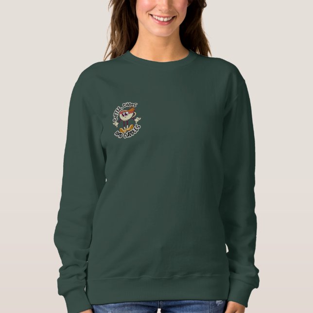 Amusant Sweatshirt amoureux de café mout pour Moms (Devant)