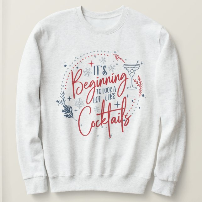 Amusant Sweatshirt de Noël pour adultes (Design devant)