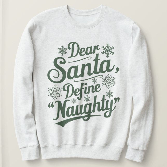 Amusant Sweatshirt de Noël pour adultes (Design devant)