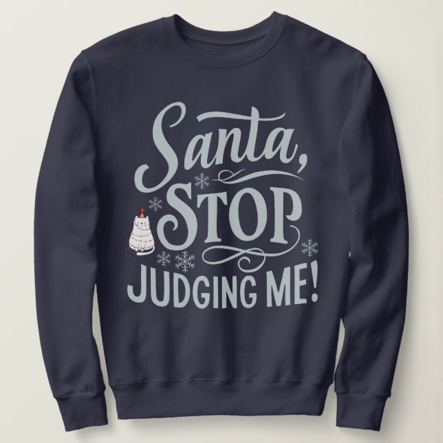 Amusant Sweatshirt de Noël pour adultes (Design devant)