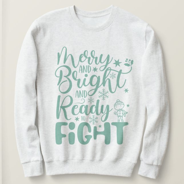 Amusant Sweatshirt de Noël pour adultes (Design devant)