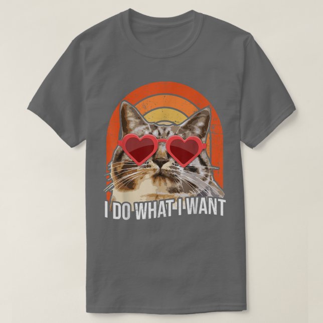 Amusant T-shirt Chat, Tee Amoureux des chats, Chem (Design devant)