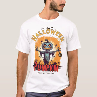 Amusant T-shirt Citrouille Halloween