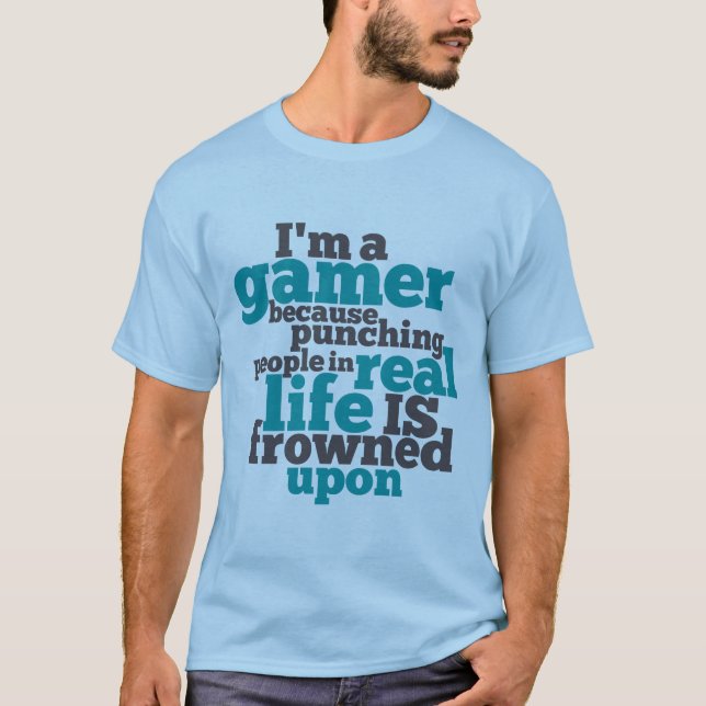 Amusant T-shirt Gamer pour Geeks de jeux vidéo (Devant)