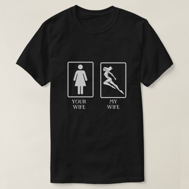 Amusant Ta Femme, T-shirt Homme de Ma Femme (Design devant)