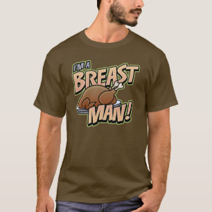 Amusant Thanksgiving Breast Man T-shirt noir de ba