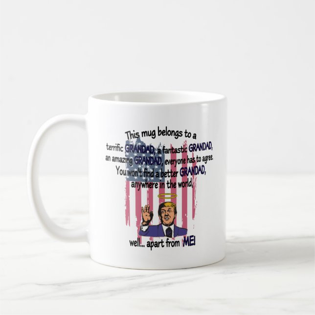Amusant Trump Grand-père Cadeau Mug (Gauche)