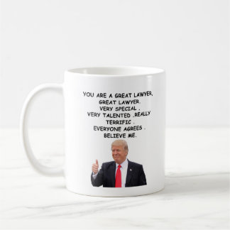 Amusant trump meilleur avocat café Mug 11 oz