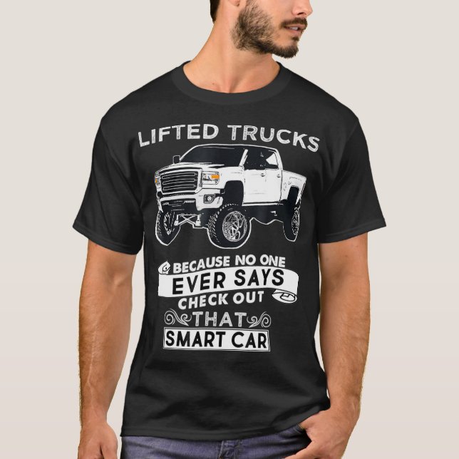 Amusant Tshirt Camion Lifted (Devant)