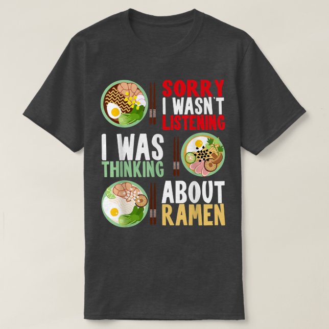 Amusant Tshirt Ramen, Chemise Lover Ramen, Ab (Design devant)