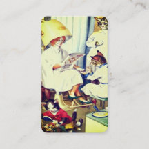 Amusant vintage chats salon de beauté carte de vis