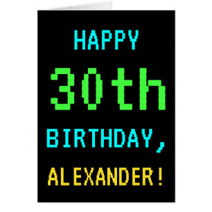 Amusant Vintage / Retro jeu vidéo Look 30e anniver