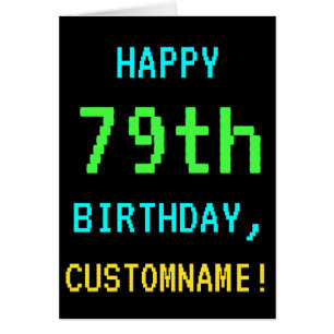 Amusant Vintage/Retro jeu vidéo Look 79e anniversa