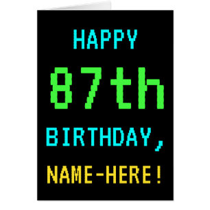 Amusant Vintage/Retro Jeu vidéo Look 87e anniversa