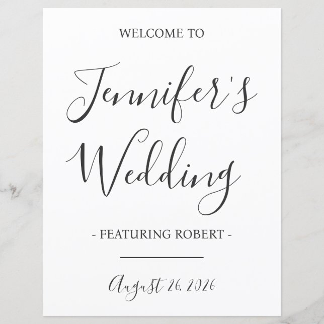 Amusante Affiche de bienvenue De Réception De Mari (Devant)