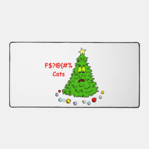 Amusante Arbre de Noël Plaisanterie Chats Noël