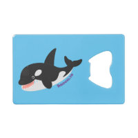 Amusante baleine orque mignonne dessin animé